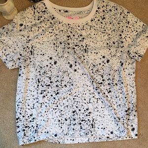 Black and white crop top